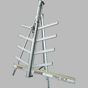 Keencut SteelTrak Sheet Material Trimmer cutting rigid board